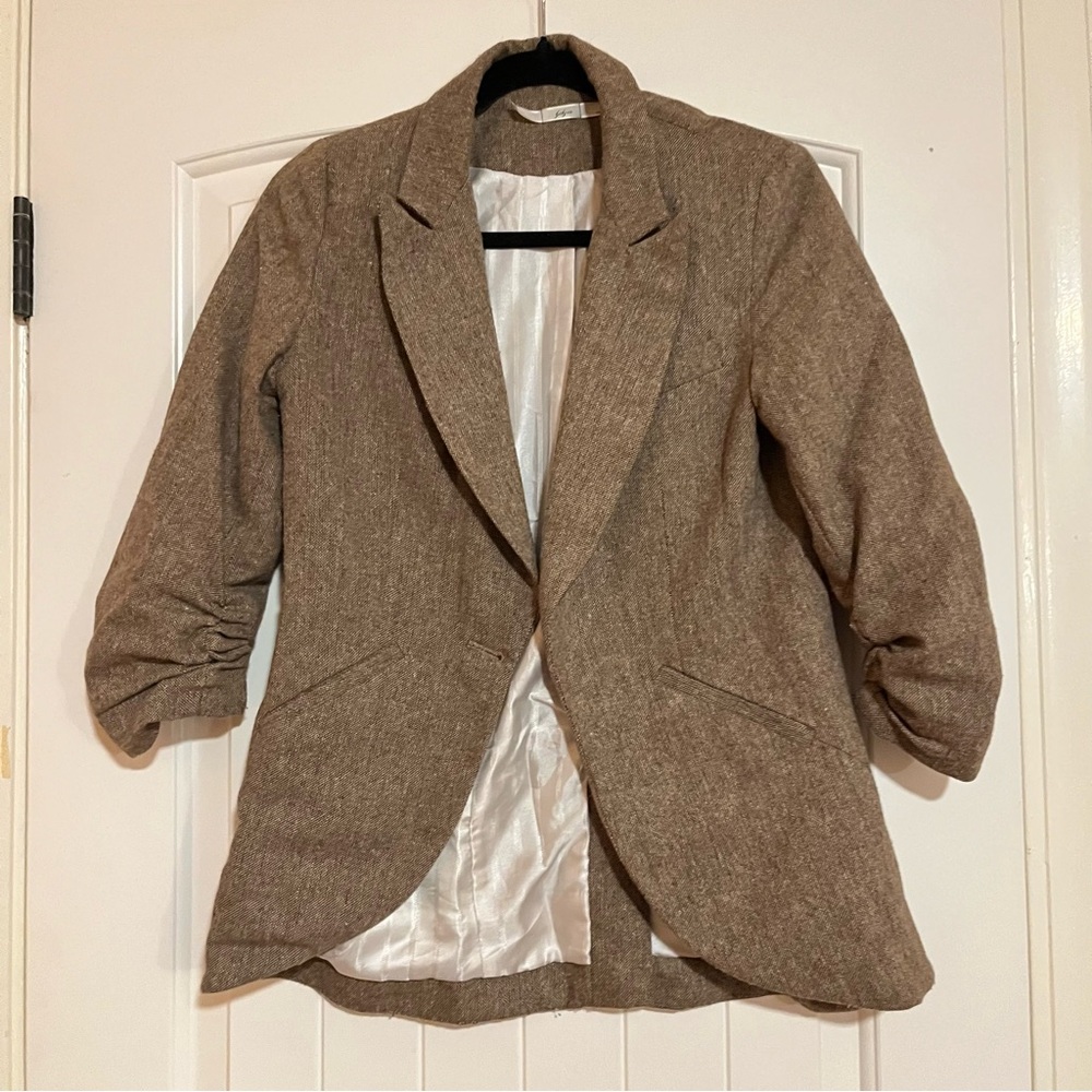 4/$20 Brown tweed blazer